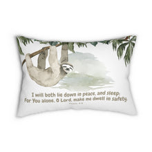Load image into Gallery viewer, &quot;I Will Lay Down in Peace&quot; Pillow
