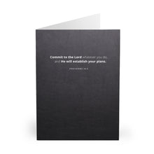 Load image into Gallery viewer, &quot;Commit to the Lord&quot; Greeting Cards (5 Pack)
